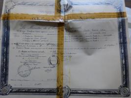Diplôme de licence ès sciences d'Odette Clara, épouse Mansour - Archives de l'Institut national polytechnique de Toulouse