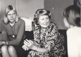 Yvette Lucas vers 1975-1976 à Tempéré en Finlande.